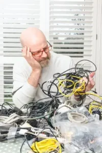 struggling with wires